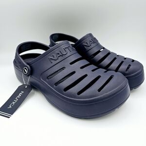 Nautica Navy Blue Clogs - Slip-On Comfort Shoes - River Edge NWT